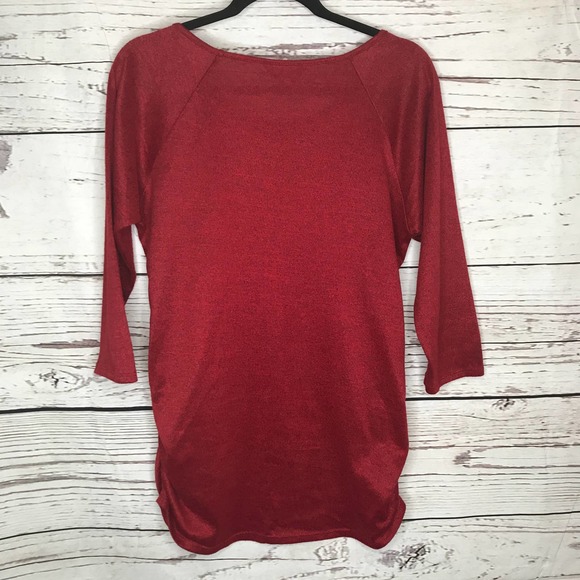 SJS Red Large Holiday Light weight Sweater - Picture 6 of 6